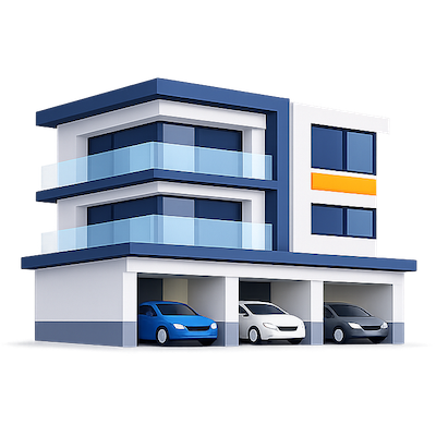 Residential building car wash location Dubai